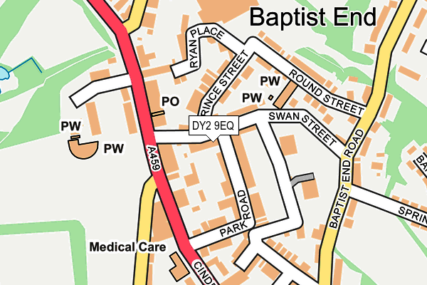 DY2 9EQ map - OS OpenMap – Local (Ordnance Survey)