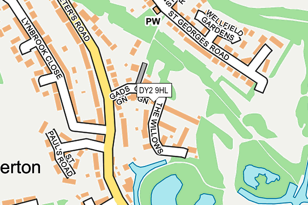 DY2 9HL map - OS OpenMap – Local (Ordnance Survey)