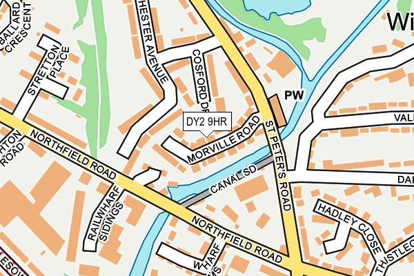 DY2 9HR map - OS OpenMap – Local (Ordnance Survey)