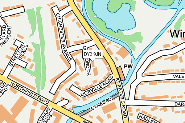 DY2 9JN map - OS OpenMap – Local (Ordnance Survey)