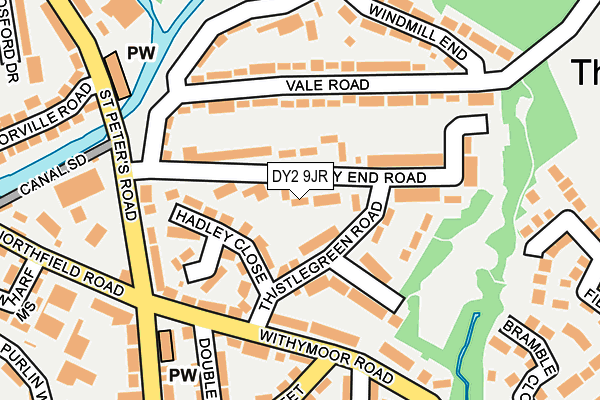 DY2 9JR map - OS OpenMap – Local (Ordnance Survey)