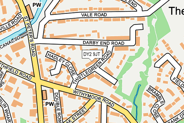 DY2 9JT map - OS OpenMap – Local (Ordnance Survey)