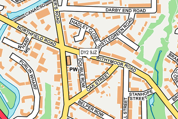 DY2 9JZ map - OS OpenMap – Local (Ordnance Survey)