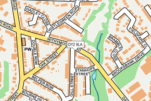 DY2 9LA map - OS OpenMap – Local (Ordnance Survey)