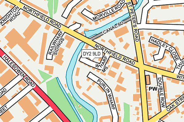 DY2 9LD map - OS OpenMap – Local (Ordnance Survey)