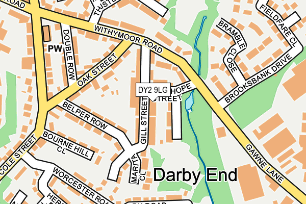 DY2 9LG map - OS OpenMap – Local (Ordnance Survey)
