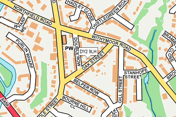 DY2 9LH map - OS OpenMap – Local (Ordnance Survey)