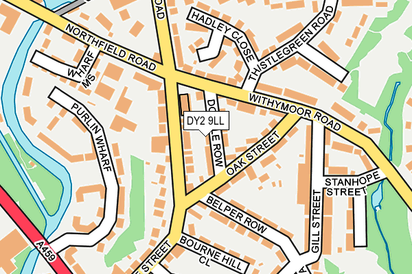 DY2 9LL map - OS OpenMap – Local (Ordnance Survey)