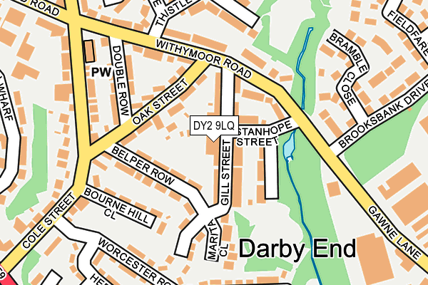 DY2 9LQ map - OS OpenMap – Local (Ordnance Survey)