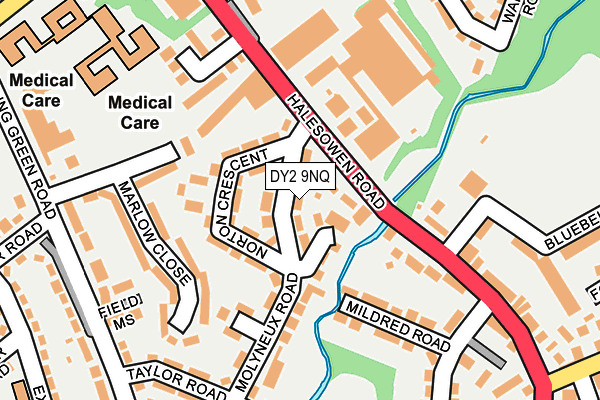 DY2 9NQ map - OS OpenMap – Local (Ordnance Survey)