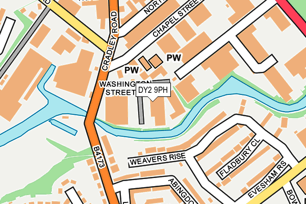 DY2 9PH map - OS OpenMap – Local (Ordnance Survey)