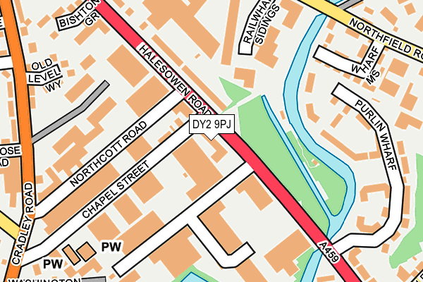 DY2 9PJ map - OS OpenMap – Local (Ordnance Survey)