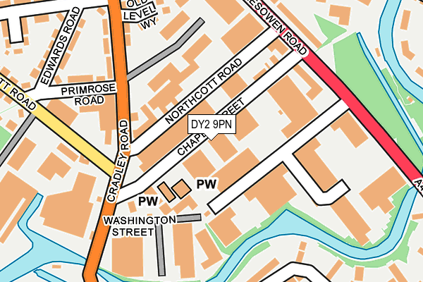 DY2 9PN map - OS OpenMap – Local (Ordnance Survey)