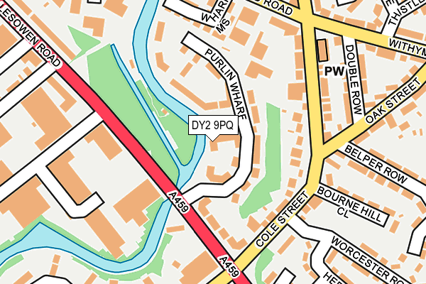 DY2 9PQ map - OS OpenMap – Local (Ordnance Survey)
