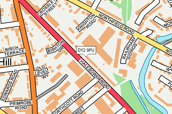 DY2 9PU map - OS OpenMap – Local (Ordnance Survey)