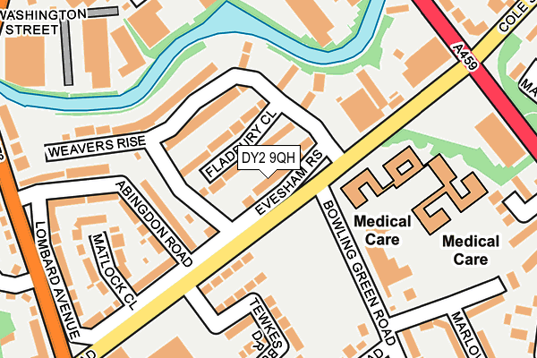 DY2 9QH map - OS OpenMap – Local (Ordnance Survey)