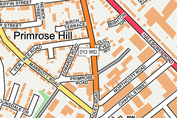 DY2 9RD map - OS OpenMap – Local (Ordnance Survey)