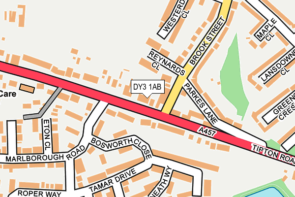 DY3 1AB map - OS OpenMap – Local (Ordnance Survey)