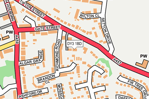 DY3 1BD map - OS OpenMap – Local (Ordnance Survey)