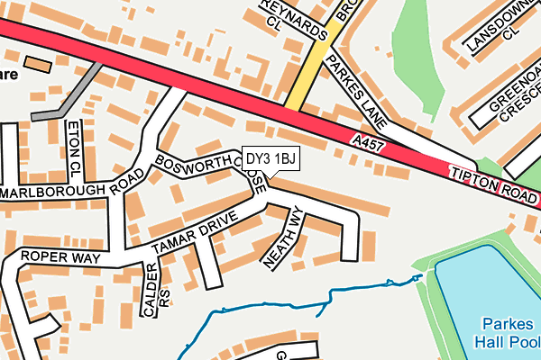 DY3 1BJ map - OS OpenMap – Local (Ordnance Survey)