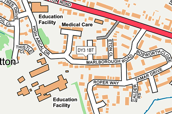 DY3 1BT map - OS OpenMap – Local (Ordnance Survey)