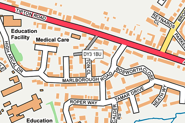 DY3 1BU map - OS OpenMap – Local (Ordnance Survey)