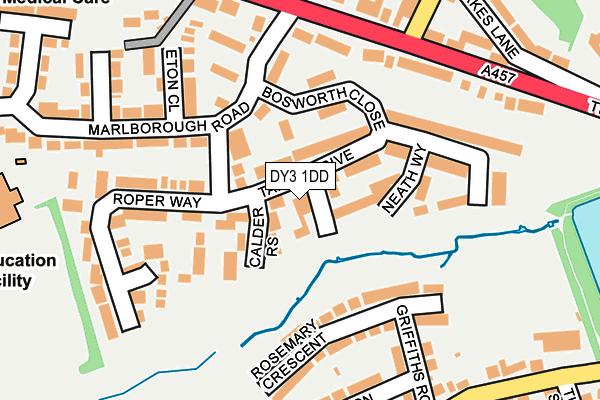 DY3 1DD map - OS OpenMap – Local (Ordnance Survey)