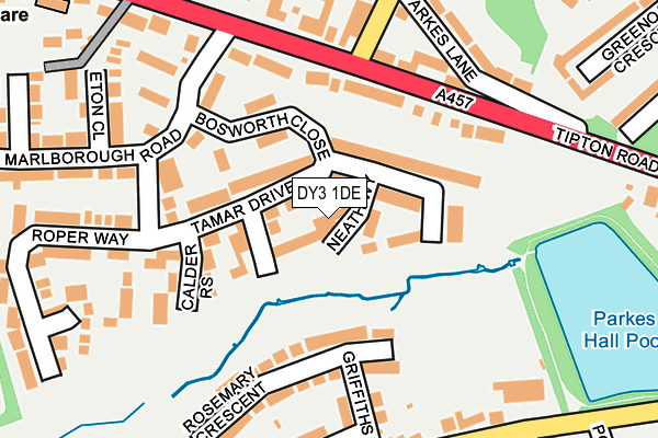 DY3 1DE map - OS OpenMap – Local (Ordnance Survey)
