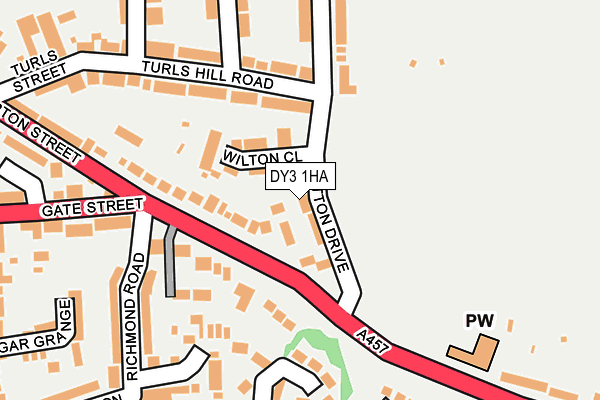 DY3 1HA map - OS OpenMap – Local (Ordnance Survey)