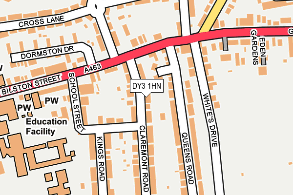 DY3 1HN map - OS OpenMap – Local (Ordnance Survey)