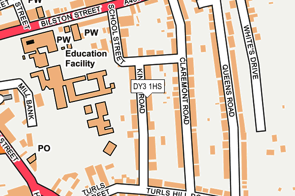 DY3 1HS map - OS OpenMap – Local (Ordnance Survey)