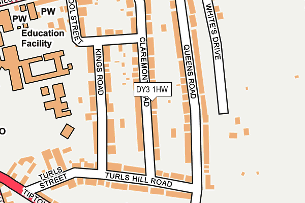 DY3 1HW map - OS OpenMap – Local (Ordnance Survey)