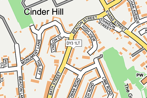 DY3 1LT map - OS OpenMap – Local (Ordnance Survey)