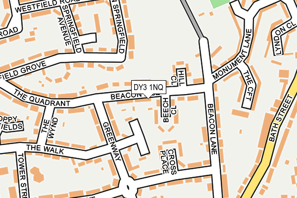 DY3 1NQ map - OS OpenMap – Local (Ordnance Survey)