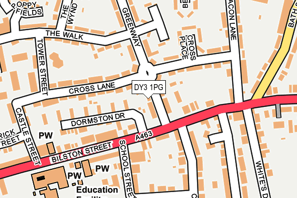 DY3 1PG map - OS OpenMap – Local (Ordnance Survey)
