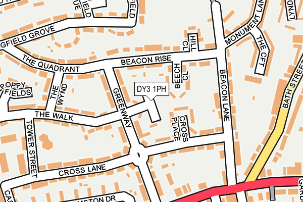 DY3 1PH map - OS OpenMap – Local (Ordnance Survey)