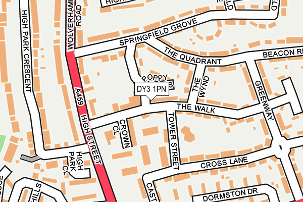 DY3 1PN map - OS OpenMap – Local (Ordnance Survey)