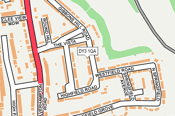 DY3 1QA map - OS OpenMap – Local (Ordnance Survey)