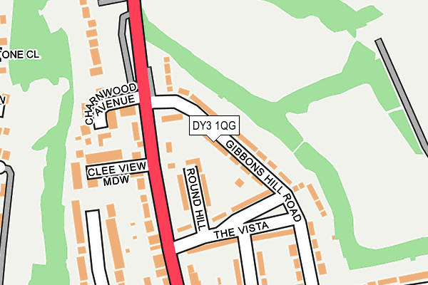 DY3 1QG map - OS OpenMap – Local (Ordnance Survey)