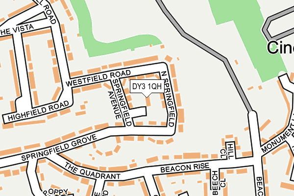 DY3 1QH map - OS OpenMap – Local (Ordnance Survey)
