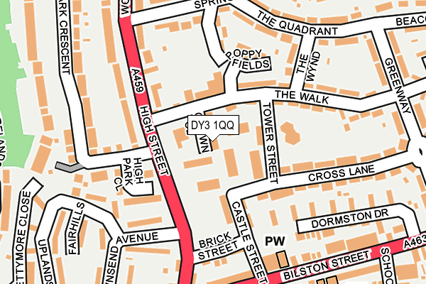 DY3 1QQ map - OS OpenMap – Local (Ordnance Survey)
