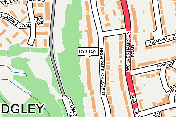 DY3 1QY map - OS OpenMap – Local (Ordnance Survey)