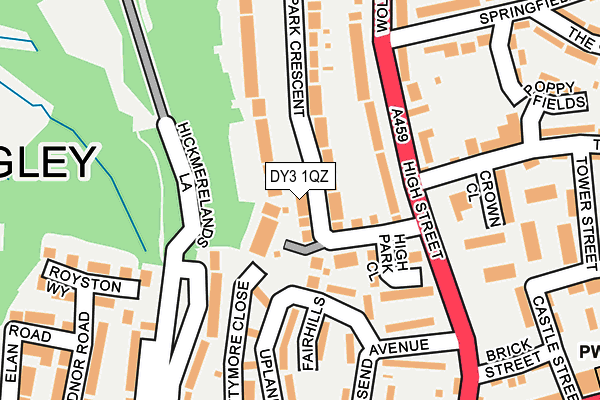 DY3 1QZ map - OS OpenMap – Local (Ordnance Survey)