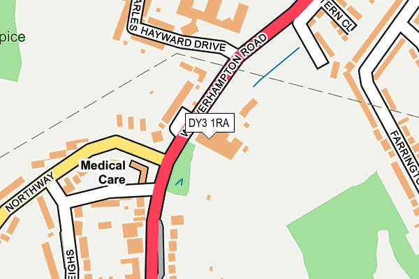 DY3 1RA map - OS OpenMap – Local (Ordnance Survey)