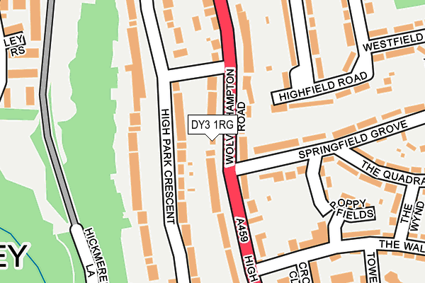 DY3 1RG map - OS OpenMap – Local (Ordnance Survey)