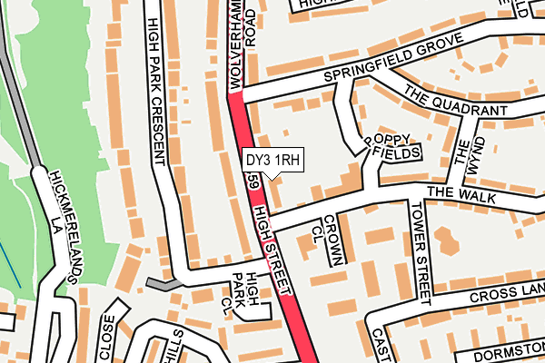 DY3 1RH map - OS OpenMap – Local (Ordnance Survey)