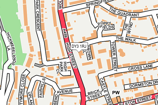 DY3 1RJ map - OS OpenMap – Local (Ordnance Survey)