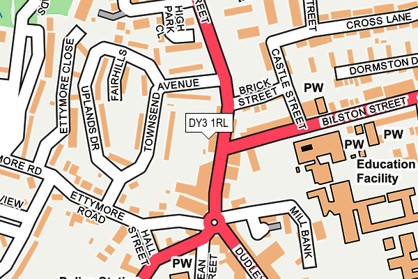 DY3 1RL map - OS OpenMap – Local (Ordnance Survey)