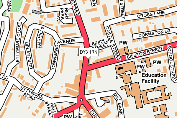 DY3 1RN map - OS OpenMap – Local (Ordnance Survey)