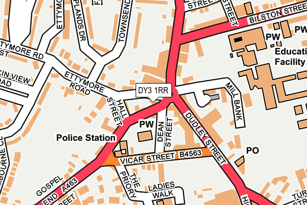 DY3 1RR map - OS OpenMap – Local (Ordnance Survey)